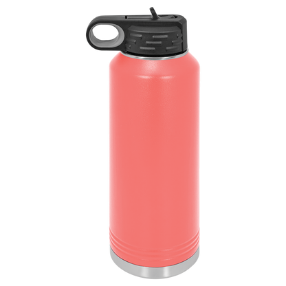 Personalized 40 oz. Insulated Water Bottle with Flip-Top Lid