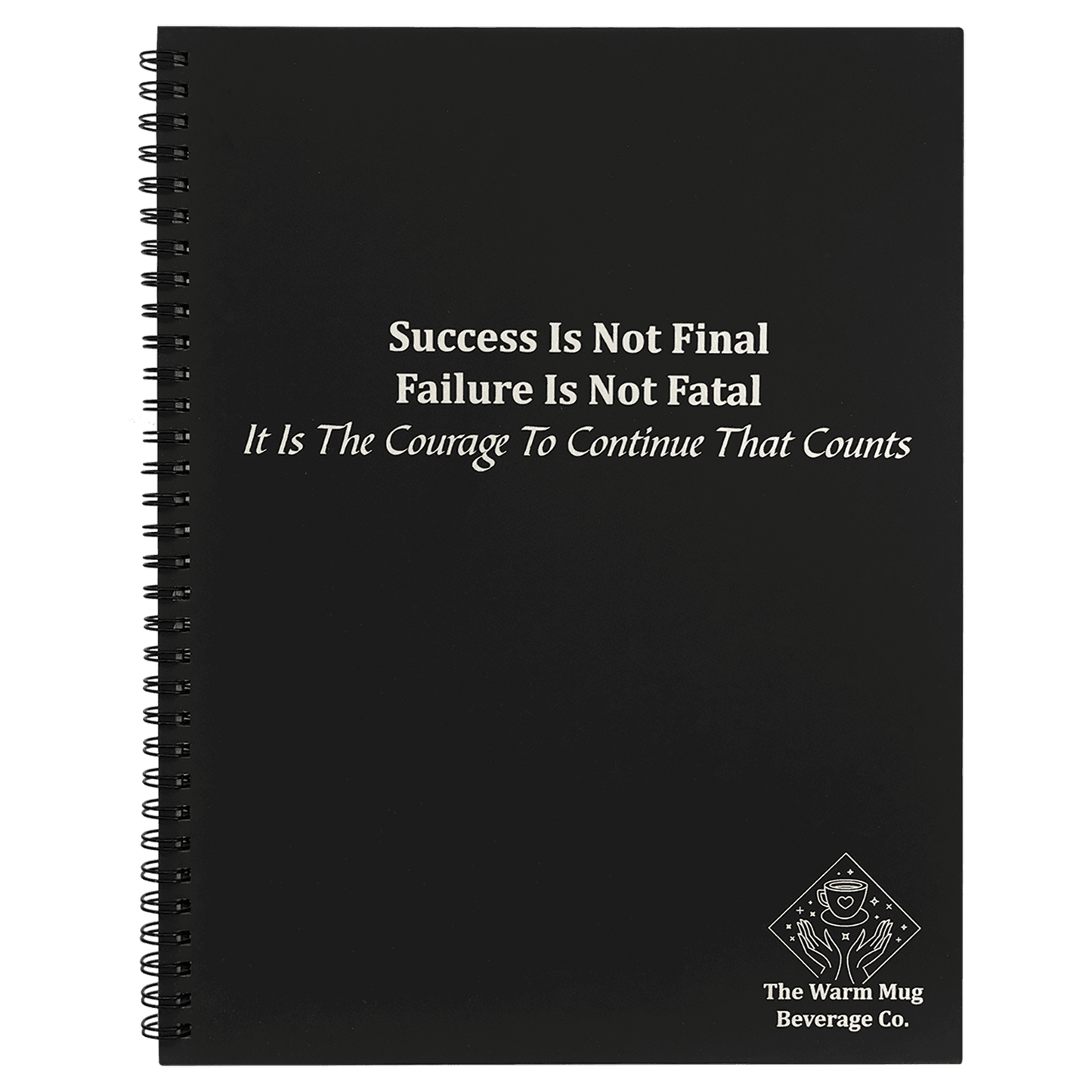 8 1/2" x 11" Black LazerBurst Spiral Notebook