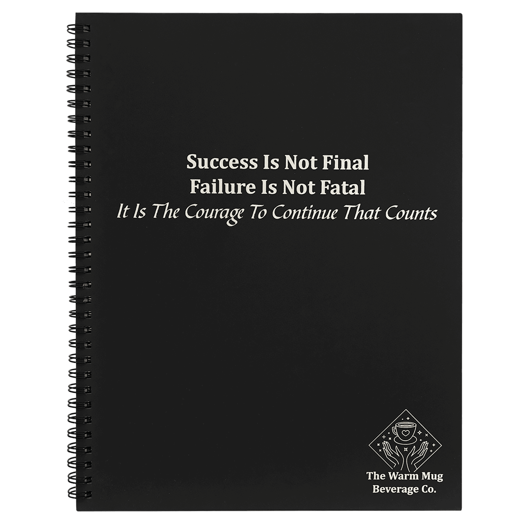 8 1/2" x 11" Black LazerBurst Spiral Notebook