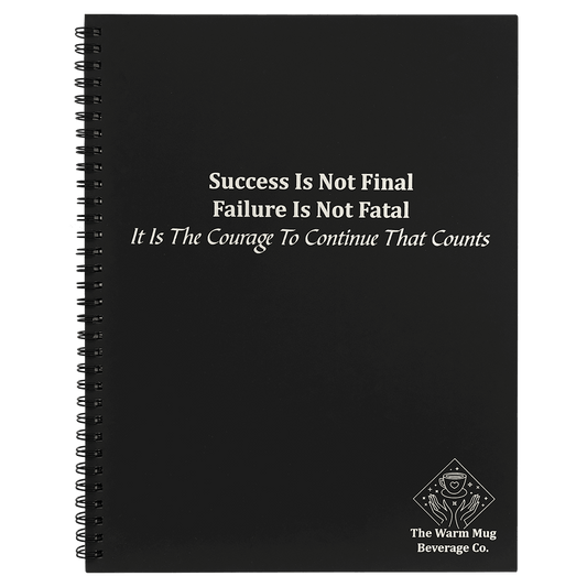 8 1/2" x 11" Black LazerBurst Spiral Notebook