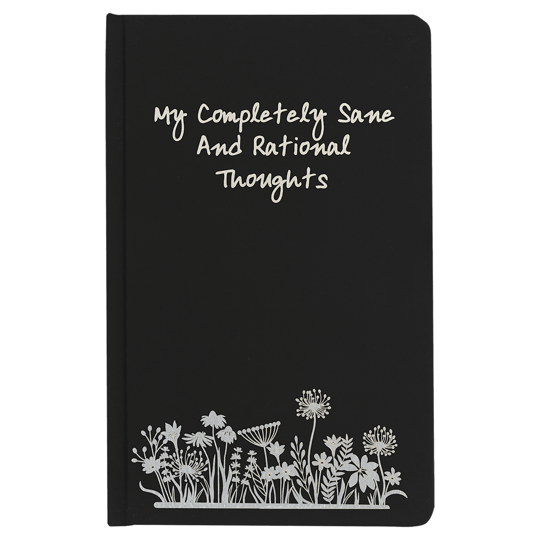 5 1/4" x 8 1/4" Black LazerBurst Journal