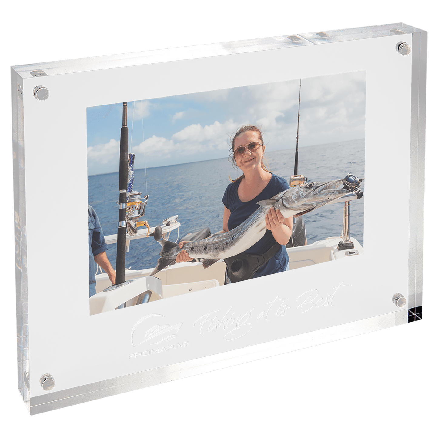 8" x 6" Clear Rectangle Magnetic Acrylic