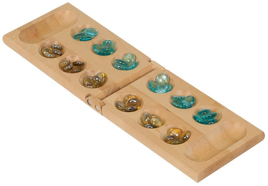 Wood Mancala Game Gift Set laser engravable