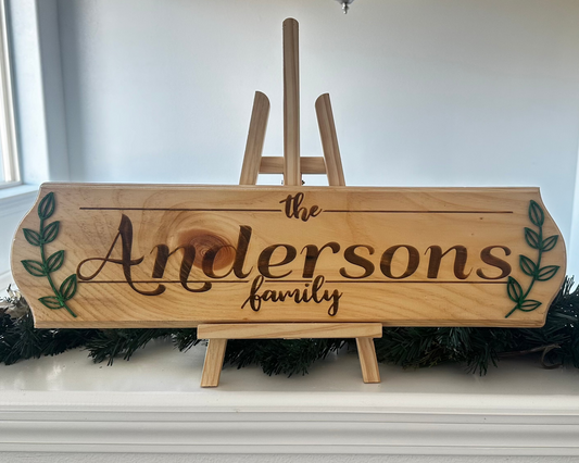 Family Monogram Sign