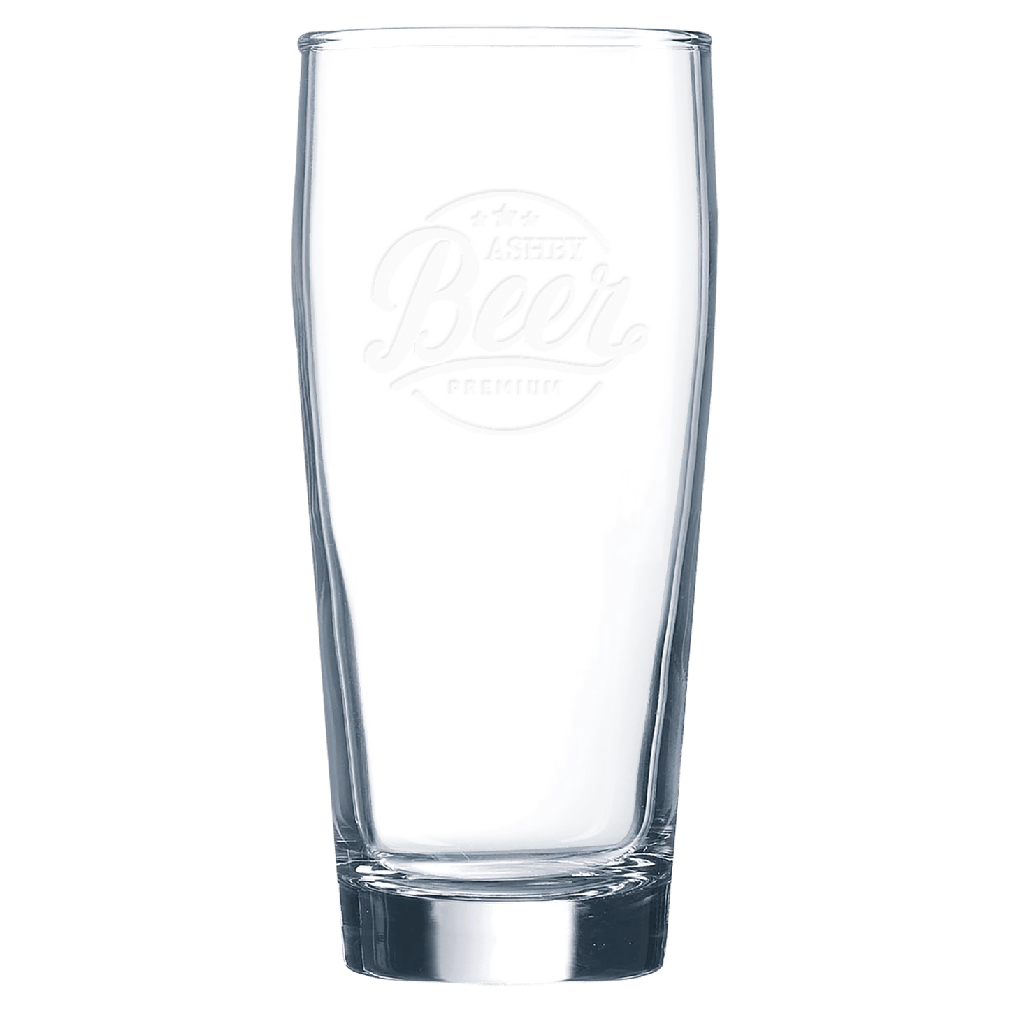 Personalized 16 oz. Willi Becher beer glass with custom engraved name or message, great gift for beer lovers