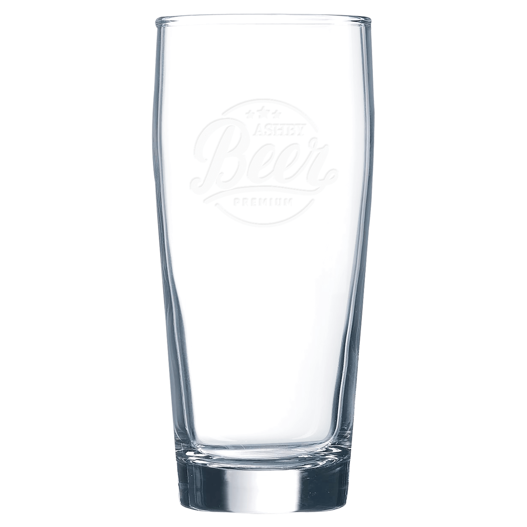 Personalized 16 oz. Willi Becher beer glass with custom engraved name or message, great gift for beer lovers