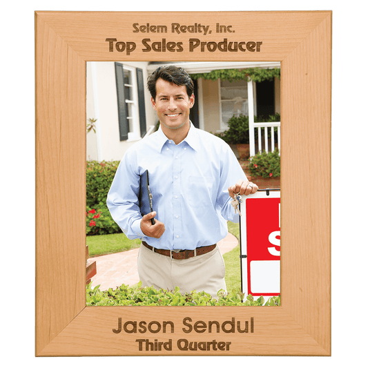 5" x 7" Genuine Red Alder Picture Frame laser engravable
