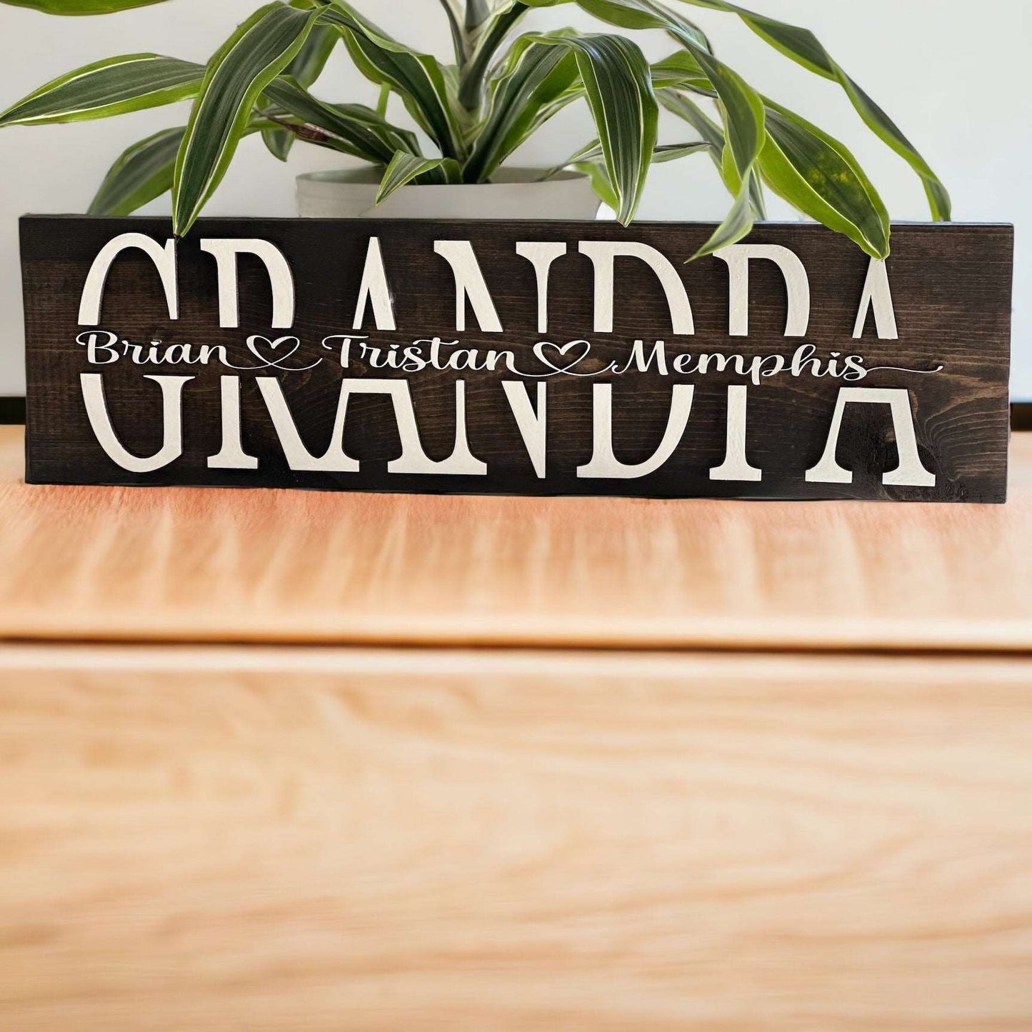 3D GRANDPA Wood Sign