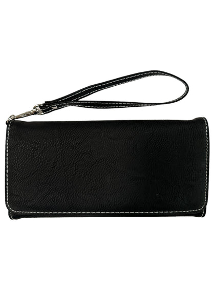 Engraved Woman's Leatherette Wallet