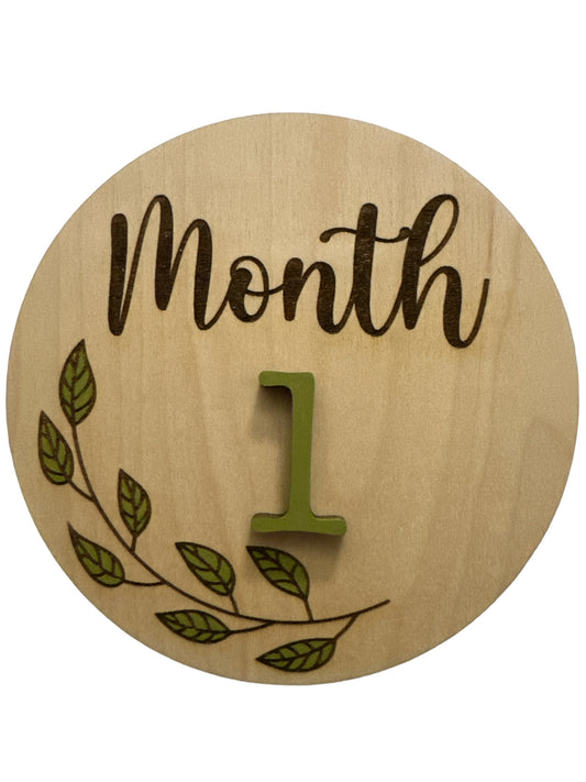 Gender Neutral Monthly Milestone Signs