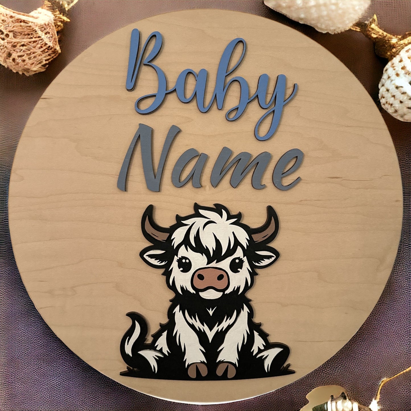 Baby Calf Name sign