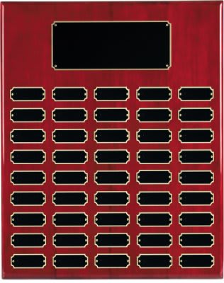 45 Plate Rosewood Piano Finish Completed Perpetual Plaque laser engravable
