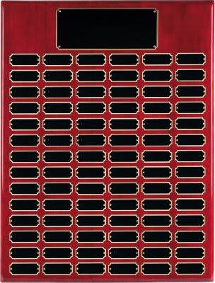 84 Plate Rosewood Piano Finish Completed Perpetual Plaque laser engravable