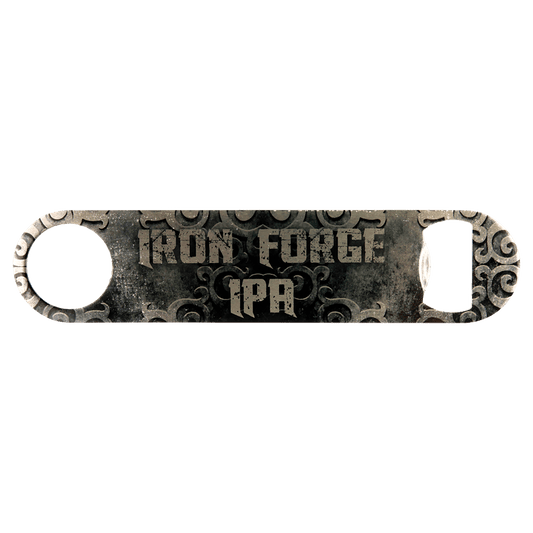 Personalized 7 inch stainless steel bottle opener with custom full-color design, name or logo