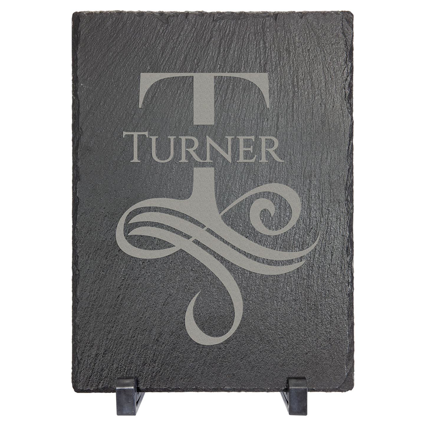 7" x 5" Rectangle Slate Decor with Plastic Feet laser engravable