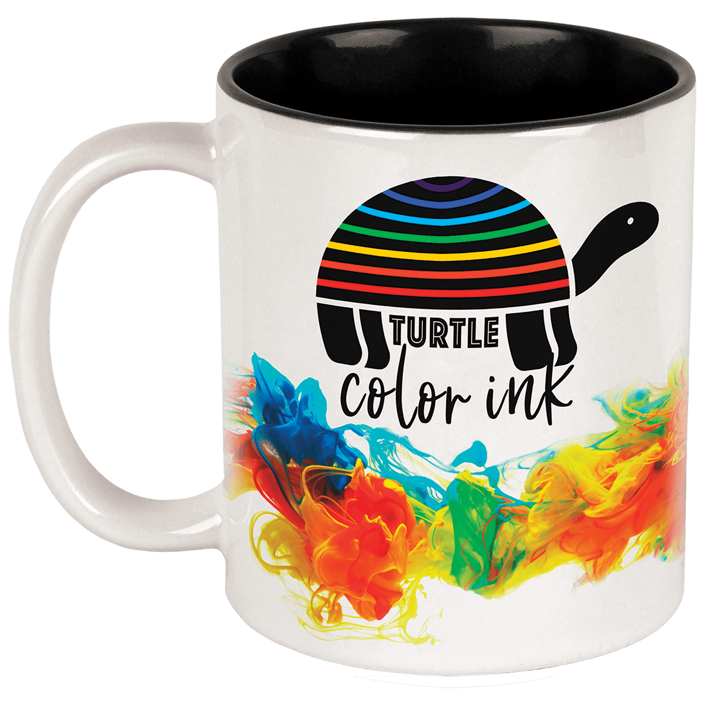 Personalized 11 oz. white ceramic coffee mug with custom full-color photo or design