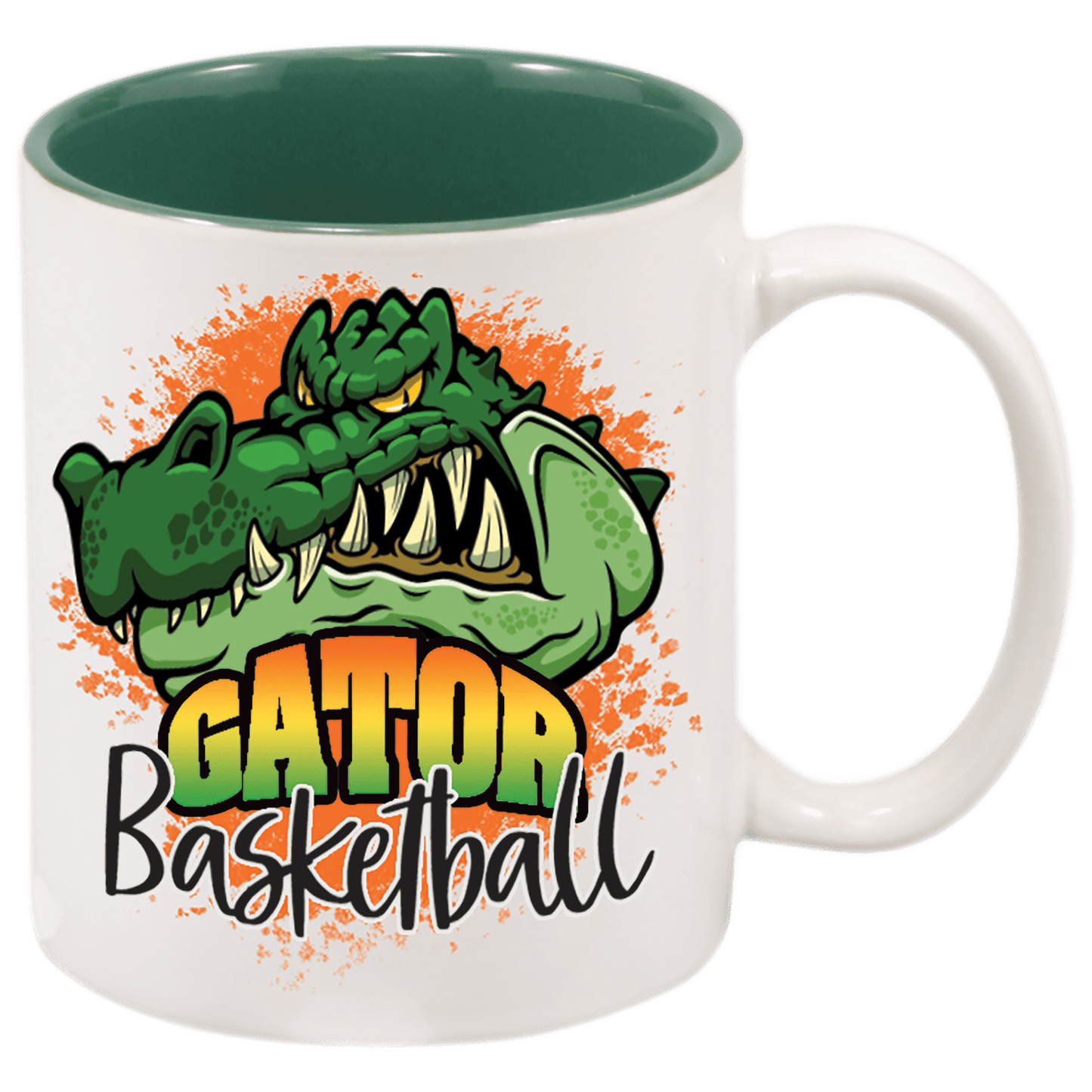 Personalized 11 oz. white ceramic coffee mug with custom full-color photo or design