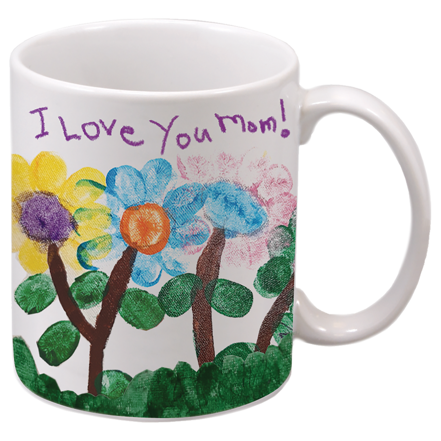 Personalized 11 oz. white ceramic coffee mug with custom full-color photo or design