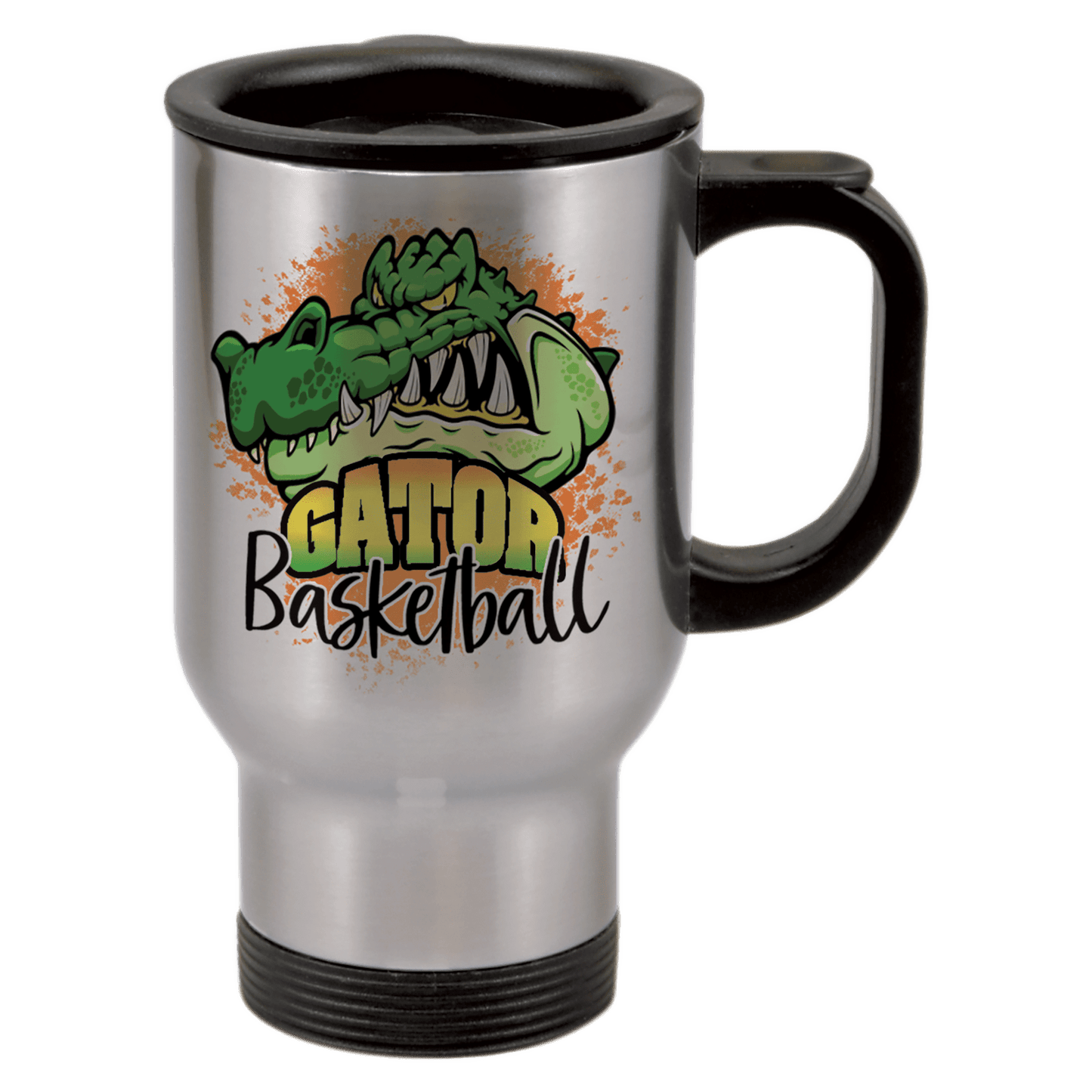 Silver Stainless Steel 14 oz. Travel Mug