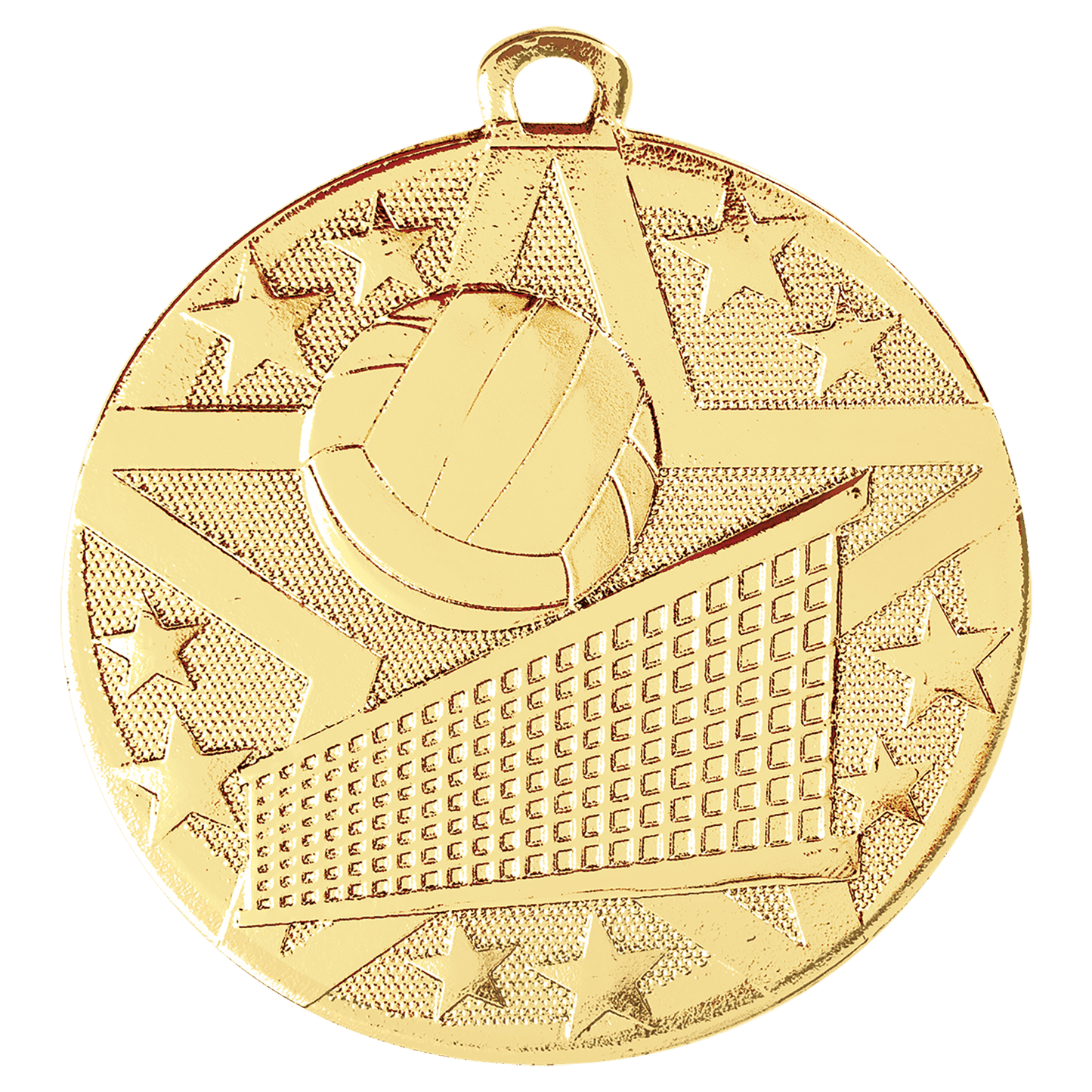 Gold 2" Superstar Volleyball Medal