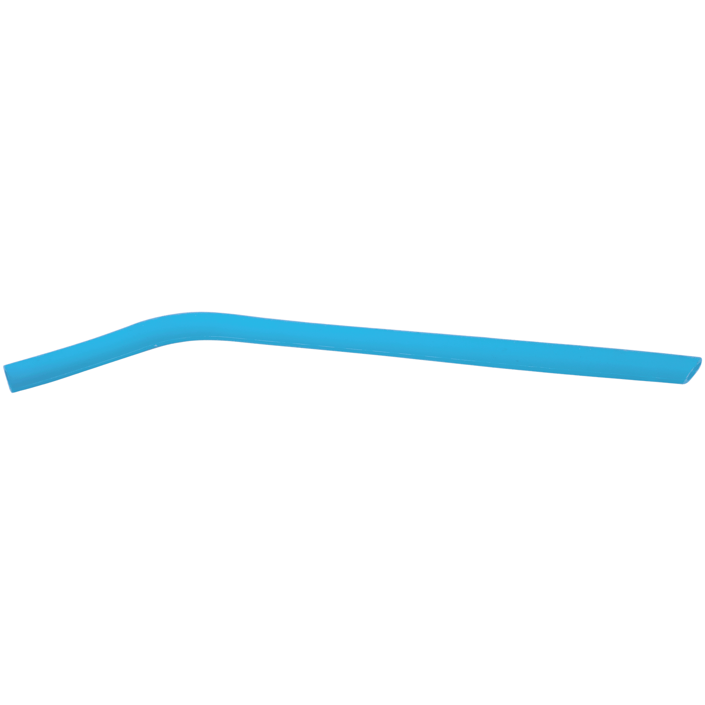 10 inch large blue silicone reusable straw, 7/16 inch diameter for smoothies and wide-mouth drinkware