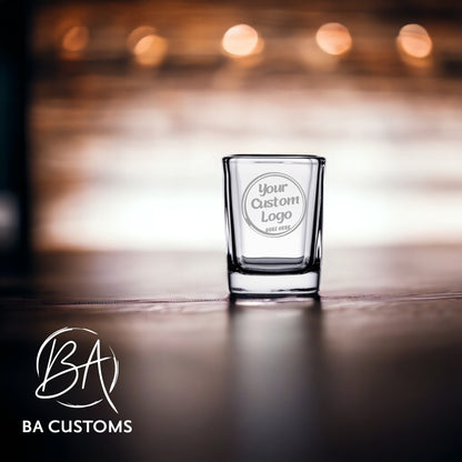 Personalized Square Shot Glass (Set of 4)