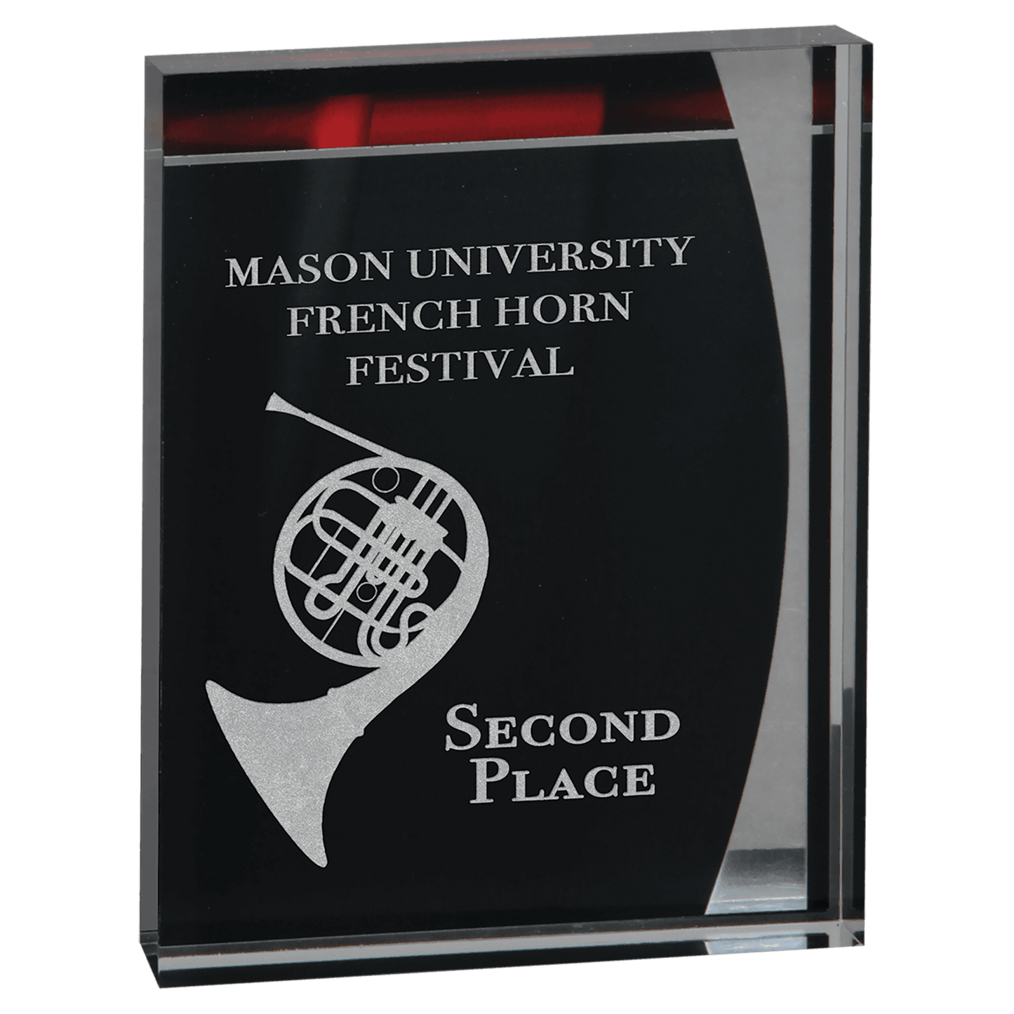 5 1/4" x 6 1/2" Lustre Acrylic Standup Plaque