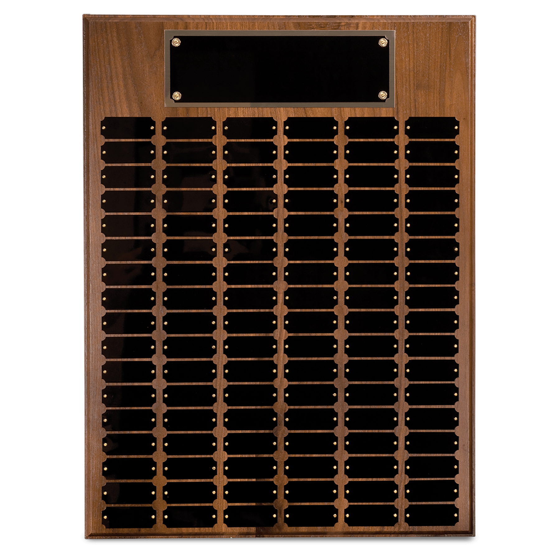 102 Plate Genuine Walnut Completed Perpetual Plaque laser engravable
