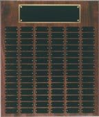 84 Plate Genuine Walnut Completed Perpetual Plaque laser engravable