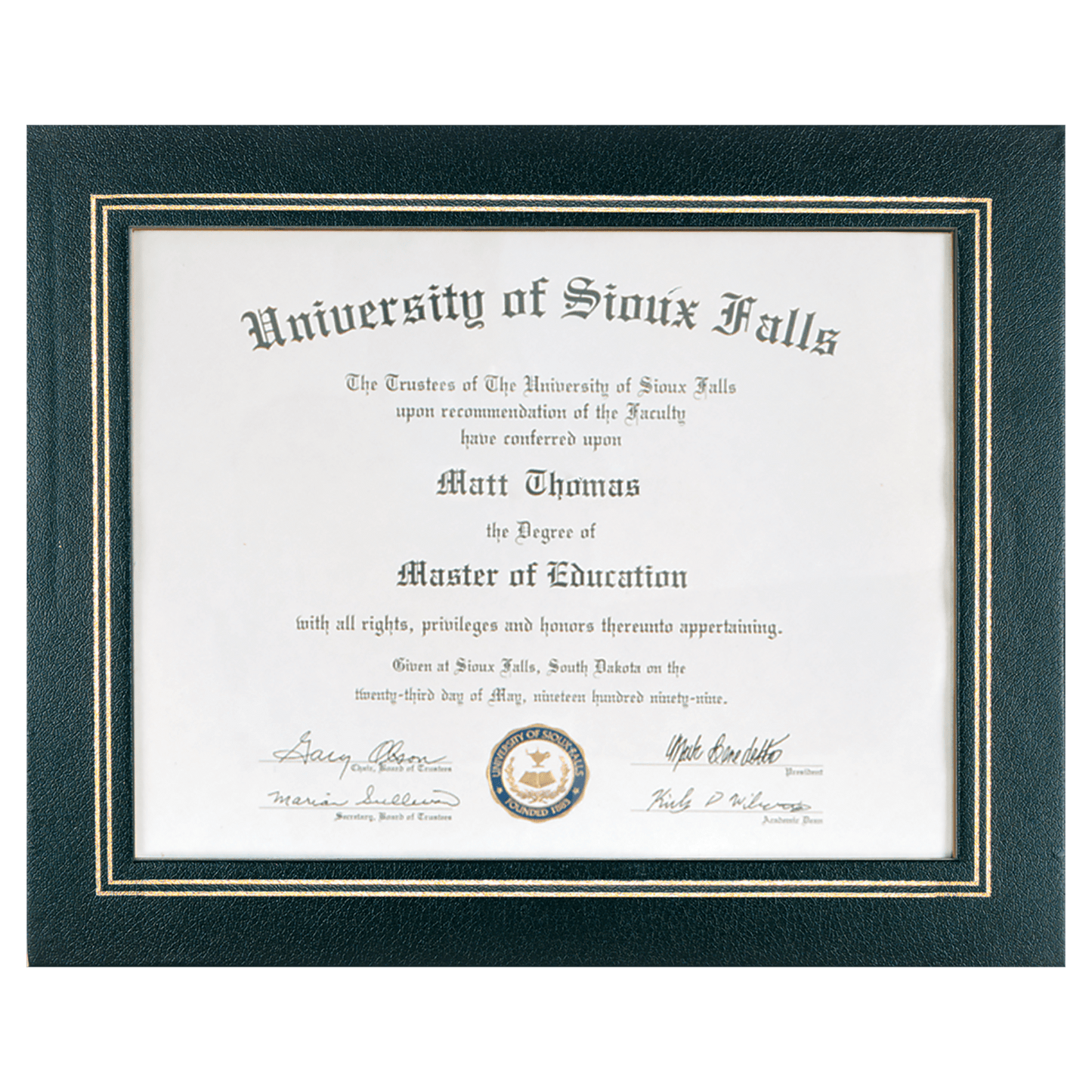 13 1/4" x 10 3/4" Certificate Holder laser engravable
