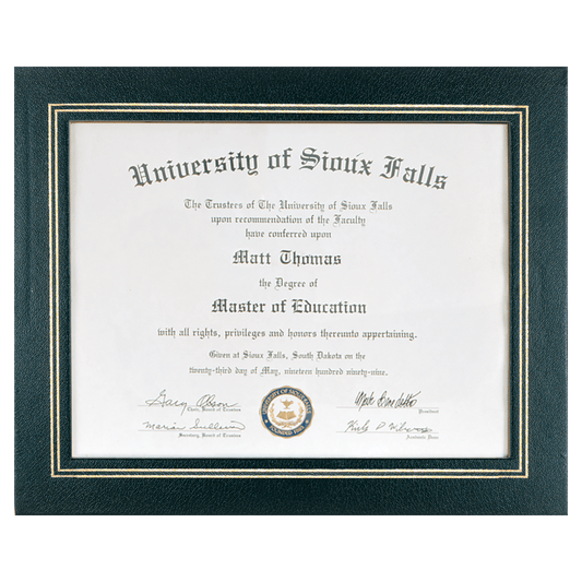 13 1/4" x 10 3/4" Certificate Holder laser engravable