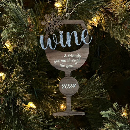 Wine 2024 Ornament